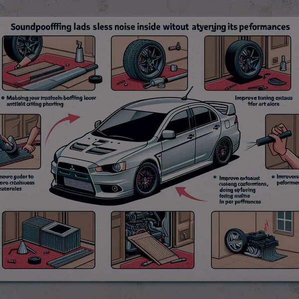 Comment rendre votre Mitsubishi Lancer Evolution moins bruyante à l'intérieur sans altérer les performances ?