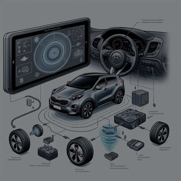 Comment fonctionne le système de surveillance de la pression des pneus (TPMS) dans une Kia Sportage?